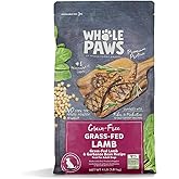 Whole Paws by Whole Foods Market, Grain-Free Adult Dog Food, Grass-Fed Lamb & Garbanzo Bean Recipe, 4 Pound