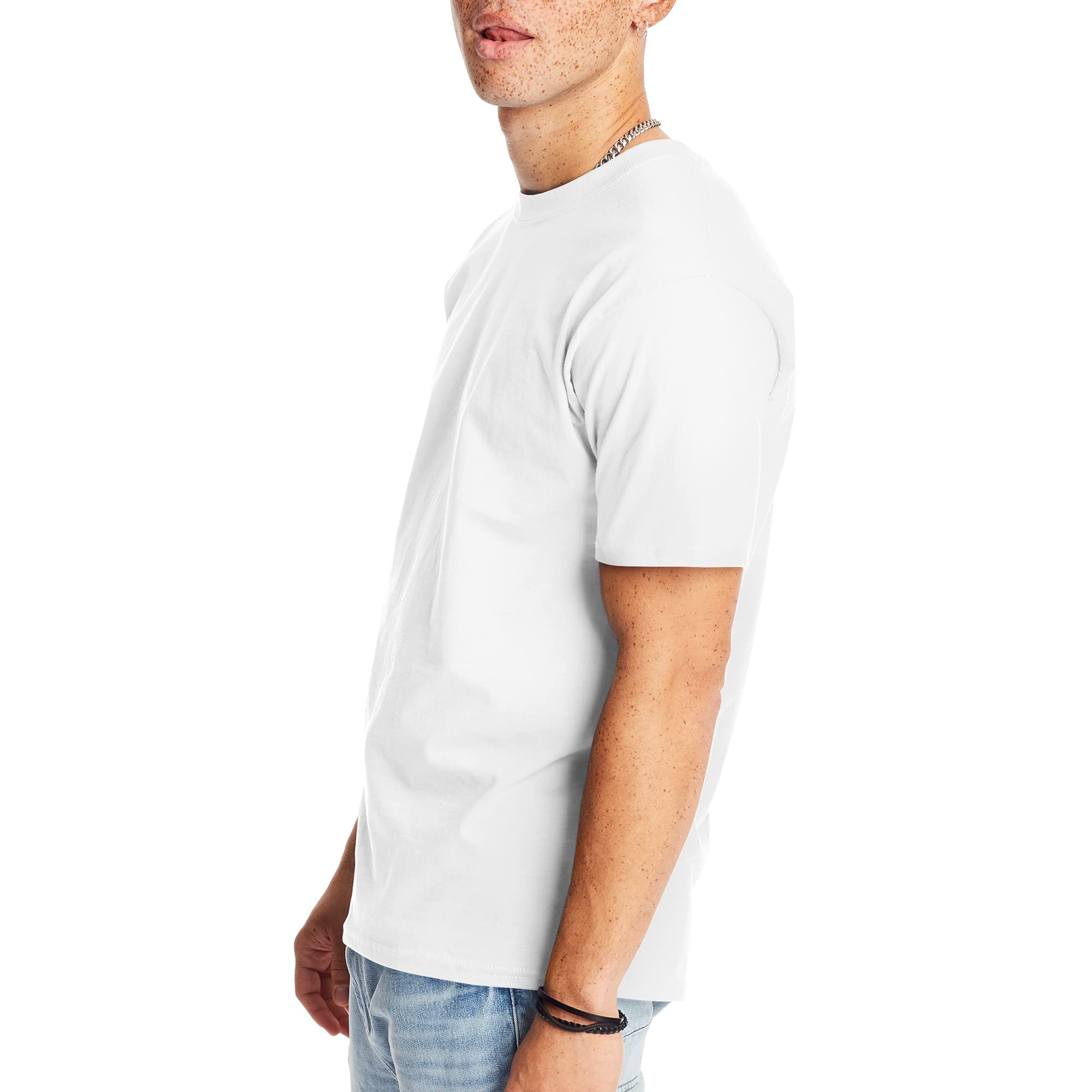 Hanes Men's Beefy-t T-Shirt, Heavyweight Cotton Tee, 1 Or 2 Pack, Big & Tall