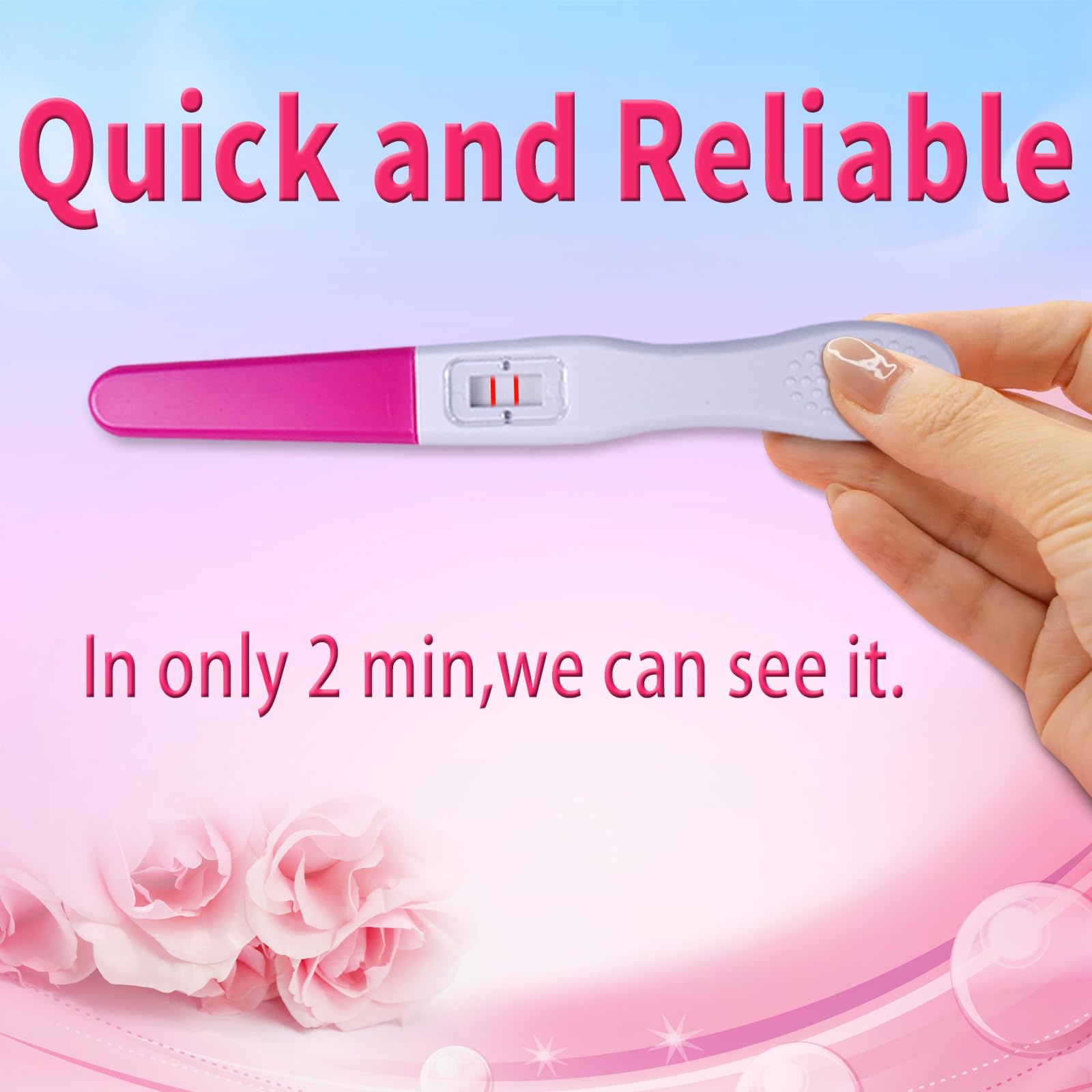 Pregnancy Test Early Detection HCG Level Test for Fertility Women at Home Over 99% Accuracy Individually Packed (Stick 3 Counts)
