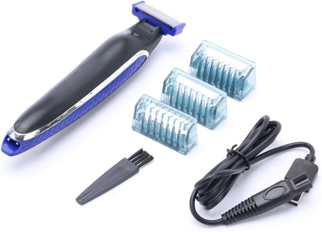 Cordless Mini Electric Razor Facial Hair Clipper Remover USB Rechargable Hair Trimmer for Trimming Edging Shaving Solo for Men