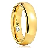 King Will 6mm 24k Gold Plated High Polished Comfort