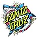 Santa Cruz Skateboard / Surf Sticker - Shark Dot - Approx 15.5cm wide. surfing skating board surfboard
