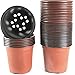 6 Inch Plastic Flower Seedlings Nursery Supplies Planter Pot/pots Containers,40 Pack