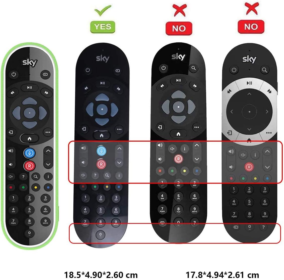 Sky Q Remote Control Cover, Compatible with Sky Q EC201/EC202/EC302, Fit a Glove, Silicone Protection, Good Grip - Image 3