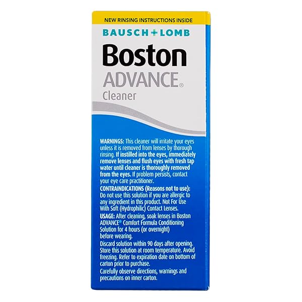 CONTACT LENS SOLUTION BY BOSTON ADVANCE, FOR GAS PERMEABLE CONTACT LENSES, 1 FL OZ (PACK OF 4)