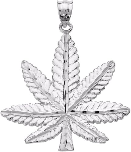 Amazon Com Good Luck Charms Fine 925 Sterling Silver Pot Cannabis