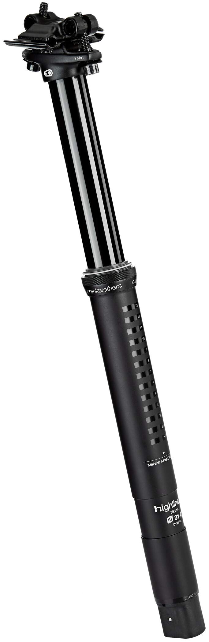 Crankbrothers Highline 7 Suspension Seatpost, Travel 100mm, Diameter 31.6