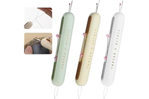 GEEHUA 2 in 1 Needle Threader Seam Ripper, 3PCS Sewing Retractable Seam Thread Remover Sharp Grip Stitch Unpicker Thread Remover for Sewing Crafting Elderly Sewing Enthusiasts