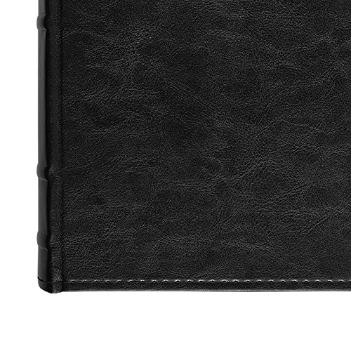 Black Sewn Photo Album - Holds 300 Photos - Fits Photos Size 4x6 inches - Ultra-Fine Tip Pen Included