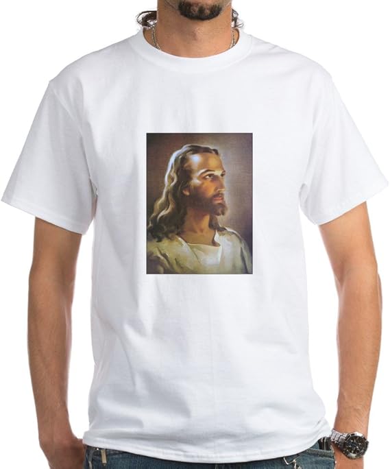 CafePress Portrait of Jesus 100 Cotton TShirt White Amazon.ca