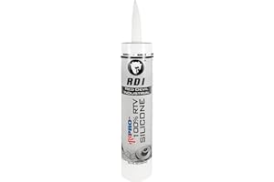 Red Devil 08162I RD PRO Industrial Grade RTV 100% Silicone Weather-Resistant Sealant, 10.1 oz. Tube, Almond, 1-Pack