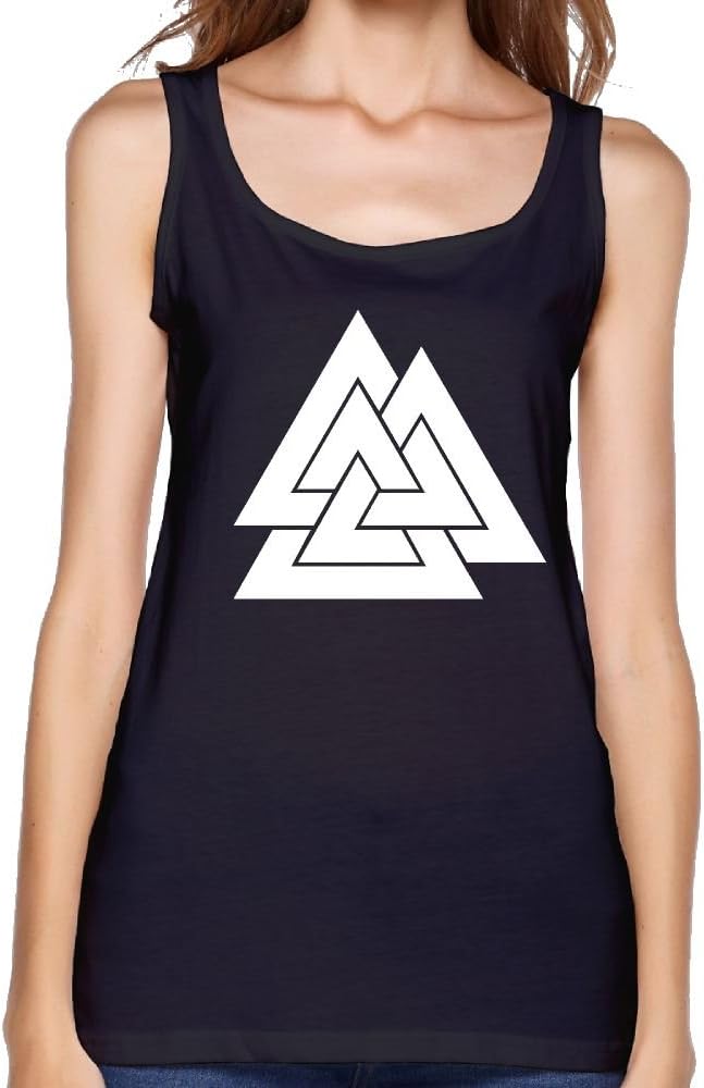 Valknut Viking Age Symbol Norse Warrior Women Leisure Tank Top Yoga Gym Running Tank Top