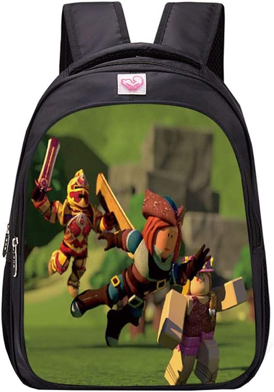 NINIUBAL Unisex Roblox School Backpack Game Printed Backpack Suitable for Boy and Girl Casual Backpack