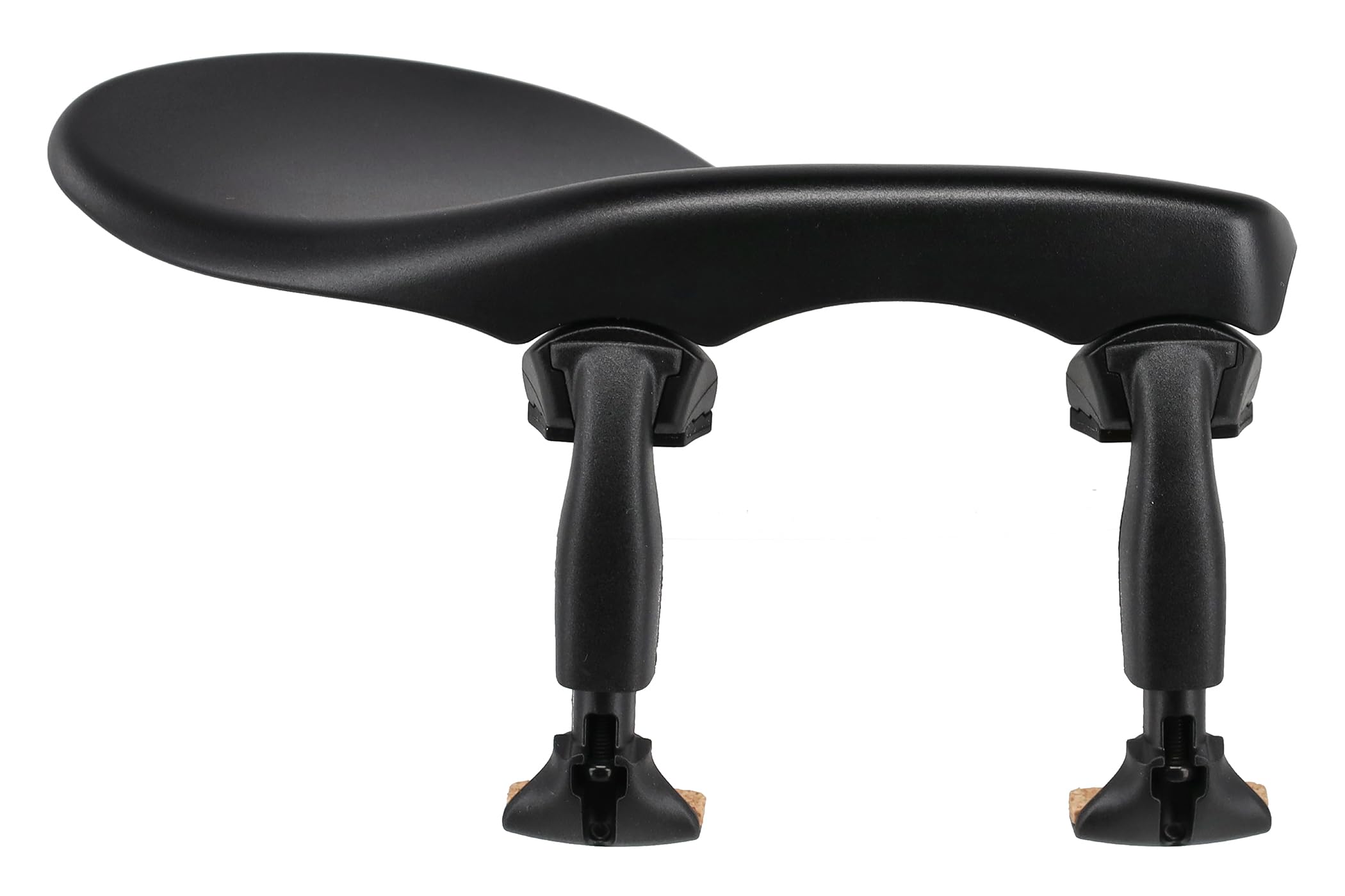 Wittner Chinrest Zuerich, side-mounted chinrest Violin 1/2, high-tech plastic, height adjustable, tilt adjustable, with screwdriver, black, Made in Germany, 258131