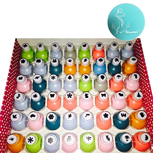 Rimobul mini paper craft punch - set of 48 (random cutt…