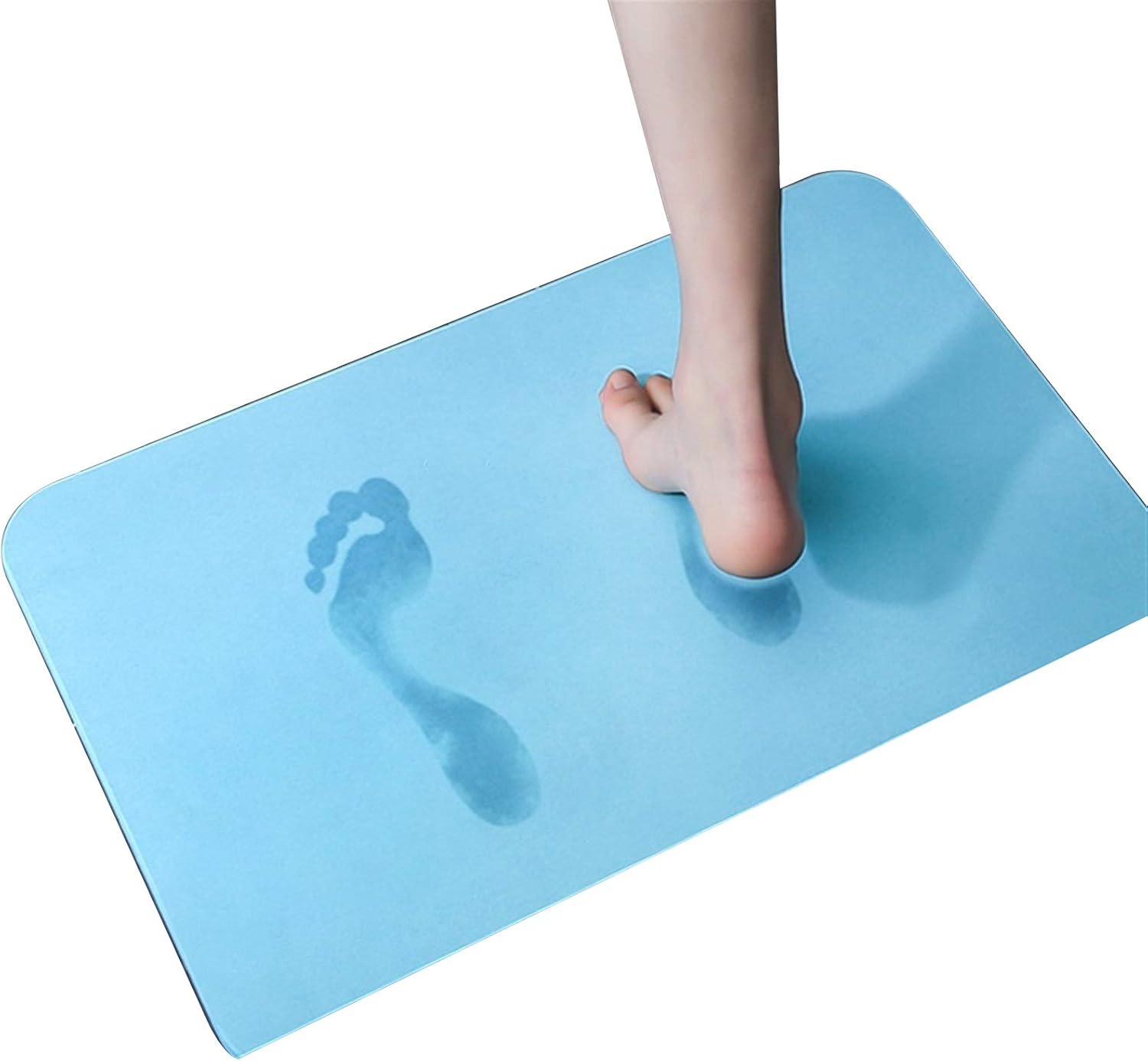 Tapis Baignoire Confortable Tapis De Bain Antidérapant Et Absorbant - Douche Et Baignoire - Lavable En Machine - Gris Ou Beige - 50x80cm Tapis Confortable Pieds