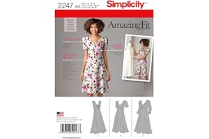 Simplicity Sewing Pattern 2247 Misses' and Plus Size Amazing Fit Dresses, AA (10-12-14-16-18)