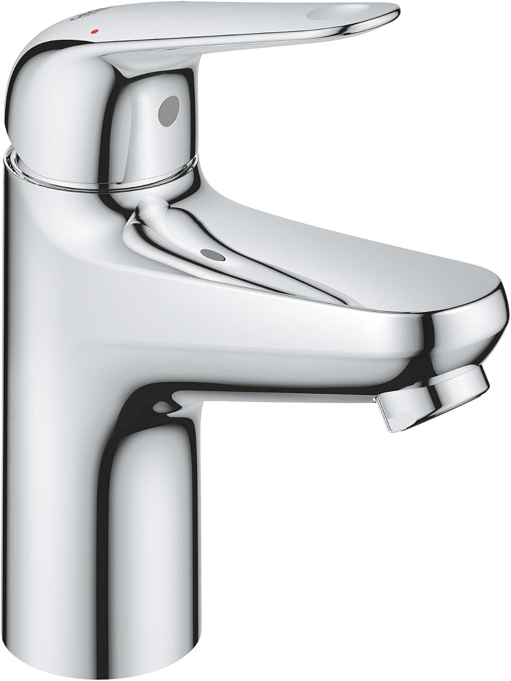 GROHE Swift QuickFix Smooth Body Basin Mixer Tap S-Size 162mm Chrome