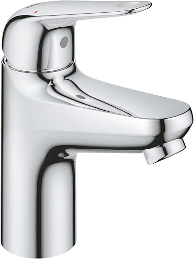 GROHE Swift QuickFix Smooth Body Basin Mixer Tap S-Size 162mm Chrome