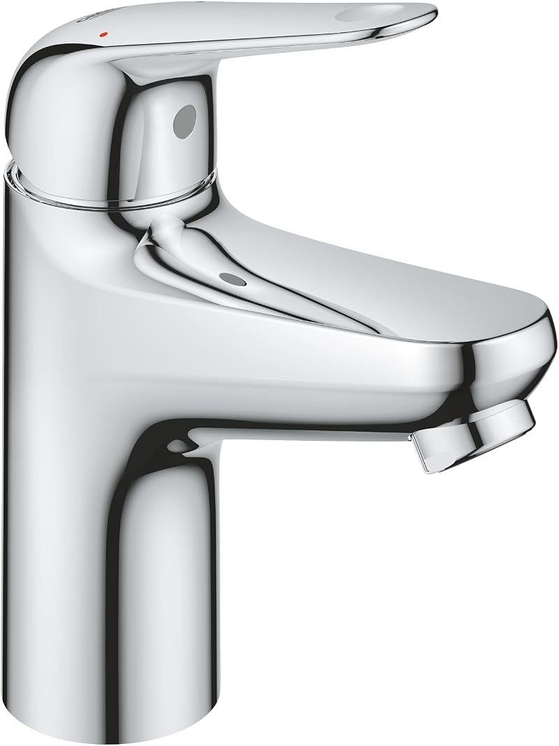 GROHE Swift QuickFix Smooth Body Basin Mixer Tap S-Size 162mm Chrome