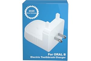 ZYHKJYL Wall Charger for Oral B Electric Toothbrush, IPX7 Waterproof Mountable Charging Base, Safe Charger Replacement for Oral B Braun P1000/P2000/P3000, White