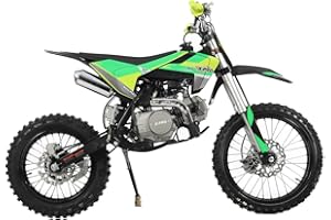 X-PRO X9 125cc Dirt Bike Adults Pit Bike 125 Pitbike,Big 17"/14" Tires!(Green)