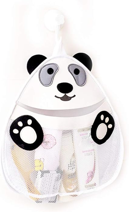 Amazon Co Jp お風呂用おもちゃ収納オーガナイザー バスルーム オーガナイザー バスケット 子供用 バスルーム 玩具 メッシュネットバッグ 赤ちゃんのお風呂のおもちゃ収納 速乾性 ベアエレファント パンダバッグ 超強力フック吸盤付き Bath Toy Storage Organizer おもちゃ