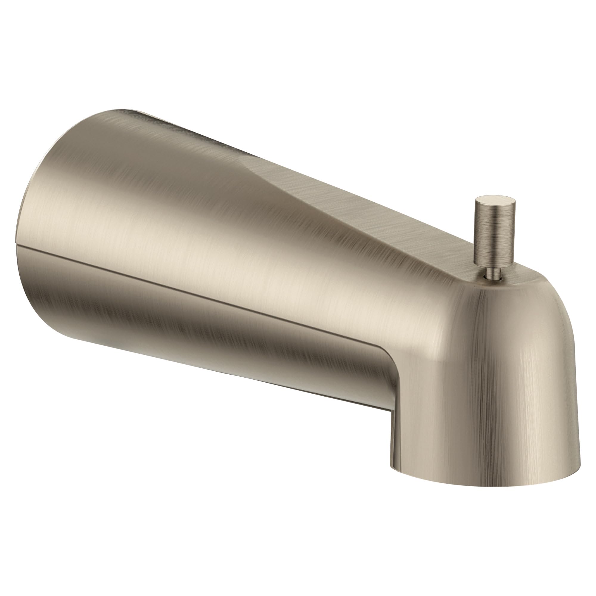 Photo 1 of Moen Brushed Nickel 7-inch Tub Spout for Shower or Bathtub with Lift Diverter, 3839BN