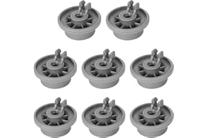 DARLINGAO 8 Pack 165314 Dishwasher Lower Rack Wheels Replacement for Bosch Kenmore Dishwashers, Replaces 420198 423232 AP2802428 PS3439123 PS8697067, Bottom Dishrack Roller