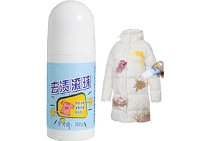 Oil Stain Remover for Clothes,50ml Instant Spot Cleaner - Roller Design Portable Natural Fabric Stain Remover - for Oil Food 