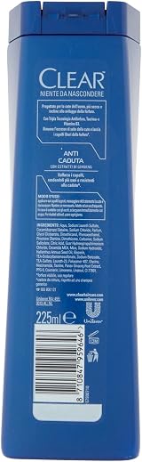 Clear Clear Anti-Caduta Shampoo 225 g for Hair Loss Prevention view 3