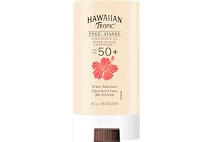 Hawaiian Tropic FACE Sunscreen Stick SPF 50+ | Travel Size Sunscreen for Face, Mini Sunscreen Stick, Beach Essentials, Oil Fr