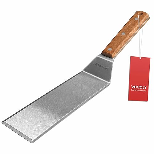 Stainless Steel Metal Spatula, Long Griddle Spatula, Hamburger