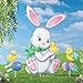 Collections Etc Easter Bunny and Friends Garden Stake Set