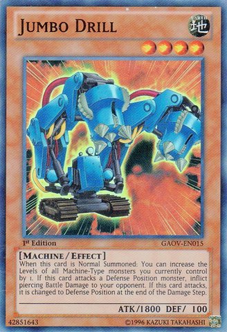 Yu-Gi-Oh! - Jumbo Drill (GAOV-EN015) - Galactic Overlord - 1st Edition - Super Rare