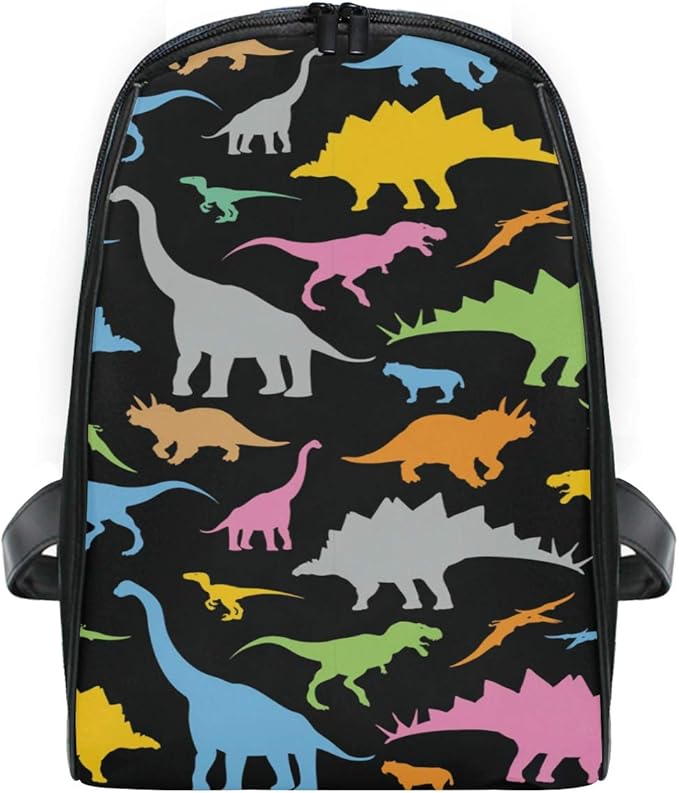 Cute Backpack Dinosaurs Colorful Casual Daypack School Bags Rucksack