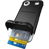 Scooch for iPhone Air Case with Card Holder, Wingmate Wallet Case with Hidden Card Slot and RFID Protection, Holds 3 to 4 Cards, 10-Foot Drop Protection, Black