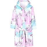 CHILDRENSTAR Girls Robe Kids Bathrobes Plush Soft Fleece Pajamas Sleepwear