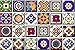 Tile Stickers 24 PC Set Authentic Traditional Talavera Tiles Stickersl Bathroom & Kitchen Tile Decals Easy to Apply Just Peel & Stick Home Decor 6x6 Inch (Kitchen Tile Stickers M)