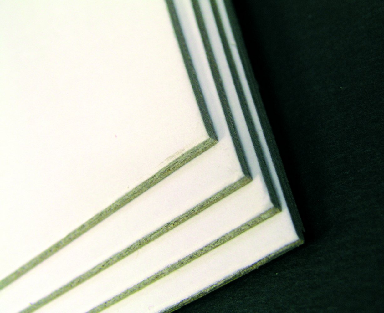 Clairefontaine - Ref 93991C - Medium Fine Cardboard Sheet (Pack of 10 Sheets) - 50 x 65cm in Size, 1200gsm, 1.8mm Thick, Acid Free, pH Neutral - White / Grey — image 1