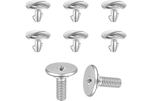 TEAAHA Lower Engine Cover Pin Screw 8PCS Splash Shield Bolts Skid Plate Screws and Radiator Engine Access Cover Pins Car Fastener Compatible with Civic Accord CR-V Acura 90105-TBA-A00 90674-TY2-A01
