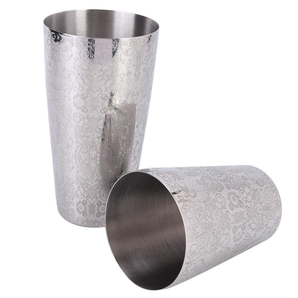 304 Less Steel Cktail Shaker Set Boston Shaker Bartender Bar Tool Silver