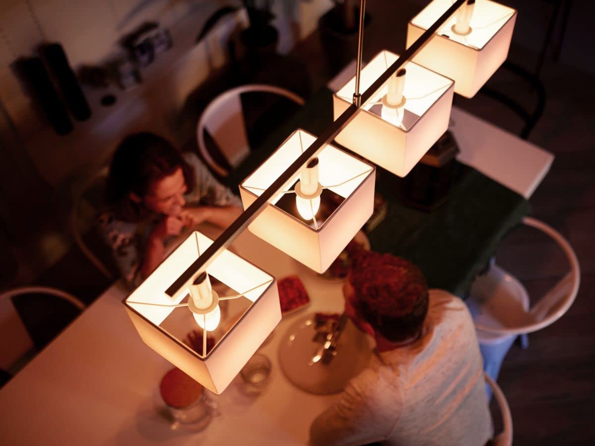 Philips Hue White Ambiance E14 LED Lampe Doppelpack, dimmbar, alle Weißschattierungen, steuerbar via App, kompatibel mit Amazon Alexa (Echo, Echo Dot) 4