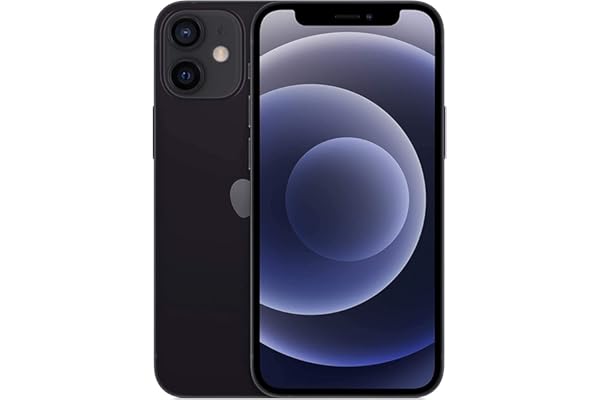 Apple iPhone 12 Mini, 128GB, Black - Unlocked (Renewed)