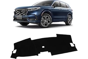 KUST Black Dash Cover for Honda CRV CR-V 2023 2024 2025 2026 (EX, EX-L, Sport, Sport Touring) (Without HUD) Non-Slip Dashboard Cover Polyester Interior for CRV Accessories Sunshade No Glare
