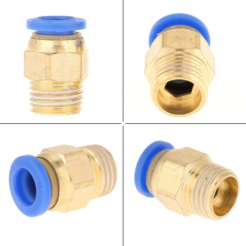 Straight Pneumatic Push to Quick Connect Fittings 10Pcs, 8mm Tube OD x 1/4 BSP Thread - Image 5