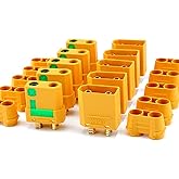 Amass 5 Pair XT90S XT90-S XT90 Connector Anti-Spark Male Female Connector for Battery, ESC and Charger Lead