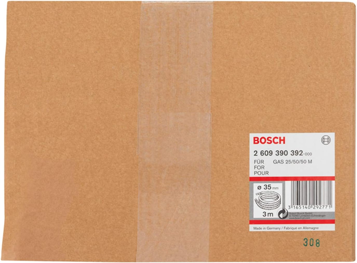Bosch 2609390392 Hose with Bayonet Lock for Bosch Extractors, White, 35mm diameter - Image 3
