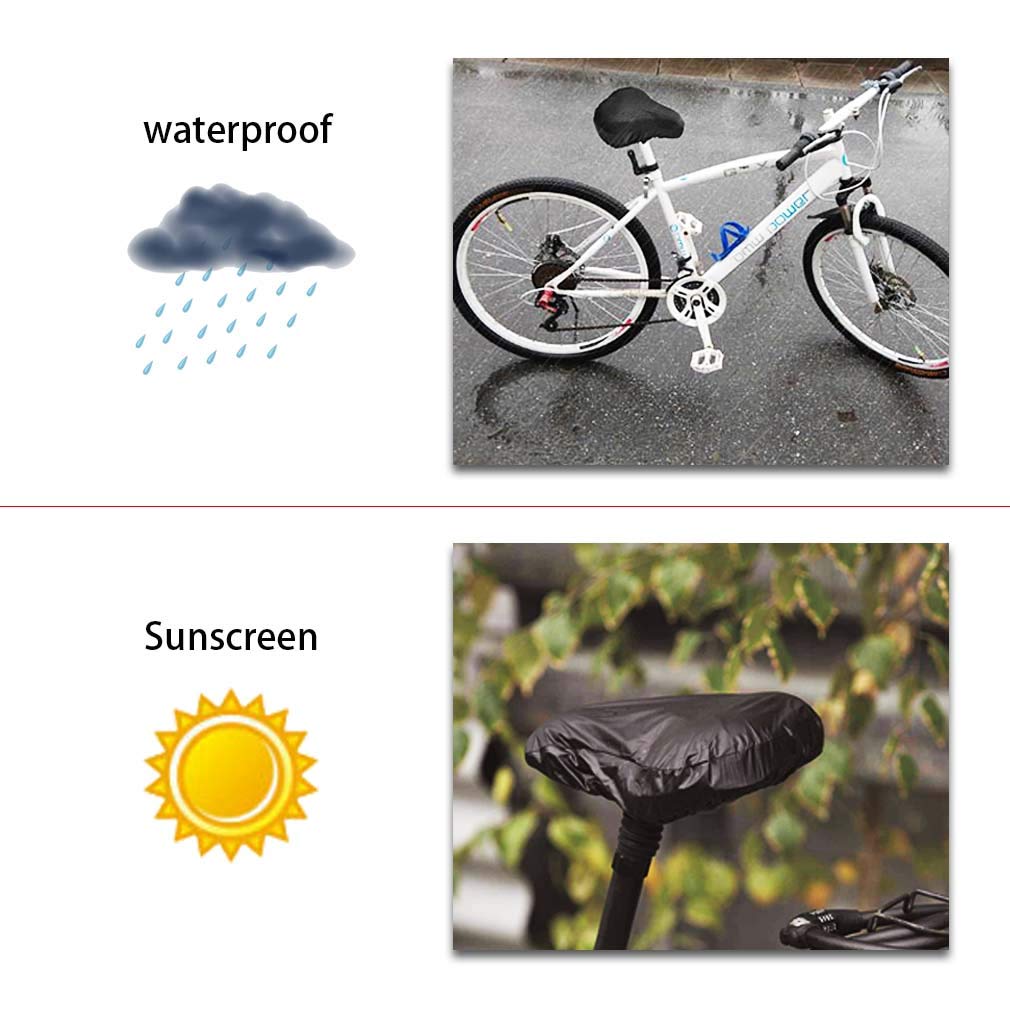 3 STÜCKE Sattelbezug Wasserdichter Fahrradsattelüberzug Fahrradsattelregenhülle fahrrad sattelschutz Sattelregenschutz für Rennrad, Mountainbike 3