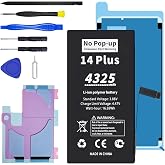 ITMBET No Pop-up &lsquo;Unknown Part&rsquo; Warning for iPhone 14 Plus Diagnostic Battery, Truthfully Rated 4325mAh Battery Replacement for iPhone 14 Plus with Full Tool Kit